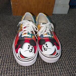 Vans Multicolor Mickey Mouse Sneakers Wm Sz 10.5